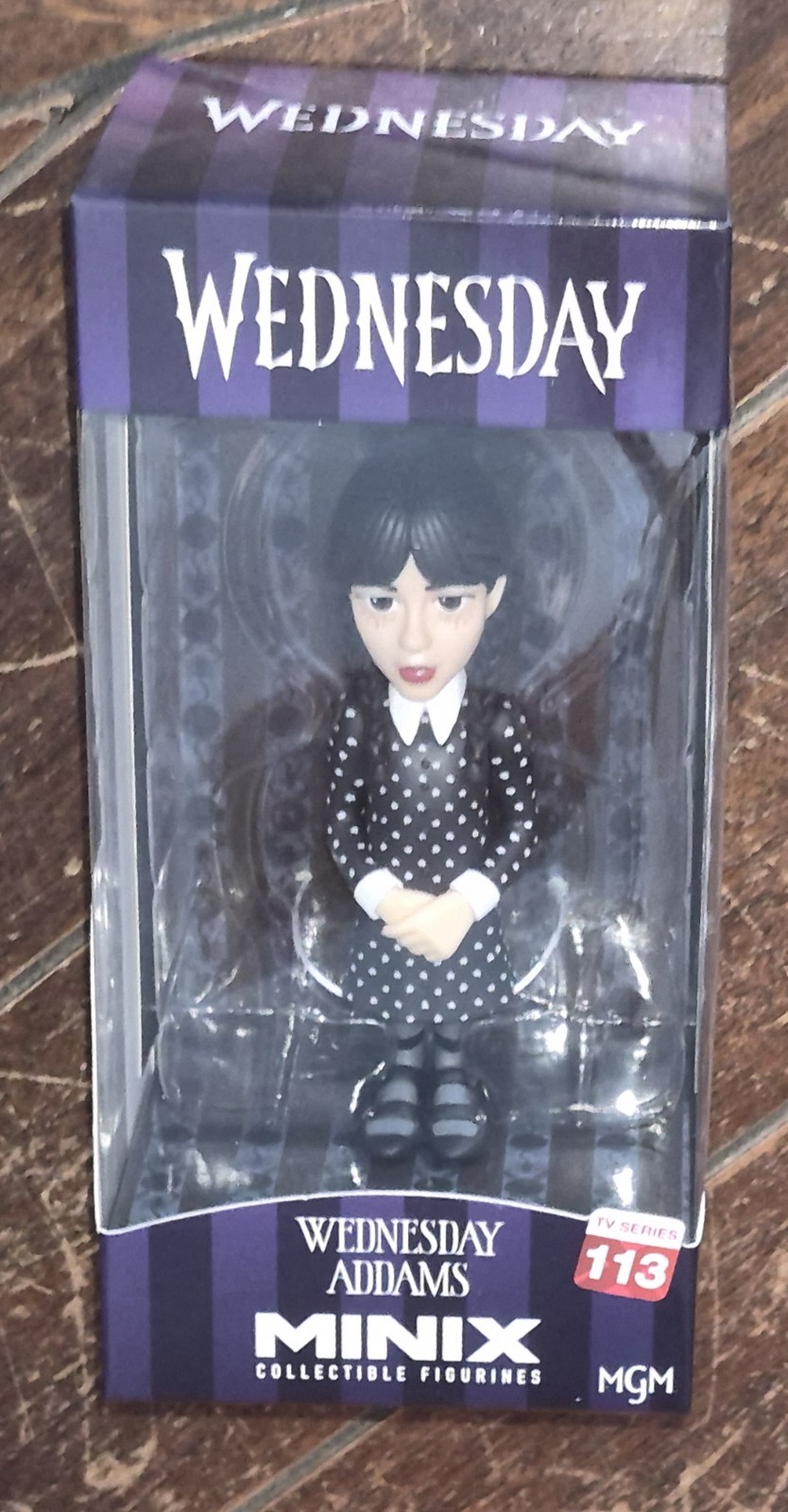 MINIX Collectible Figurines Wednesday TV Series: #113 WEDNESDAY ADDAMS Figure!