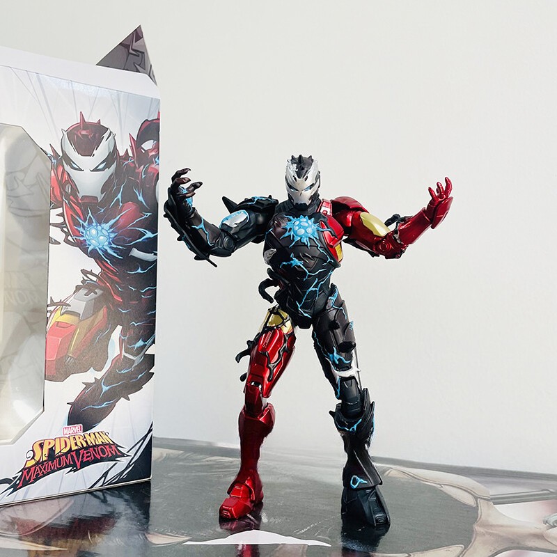 ZD TOY Comic Venomized Iron Man Action Figure Toys Kids Xmas Gift New 7in