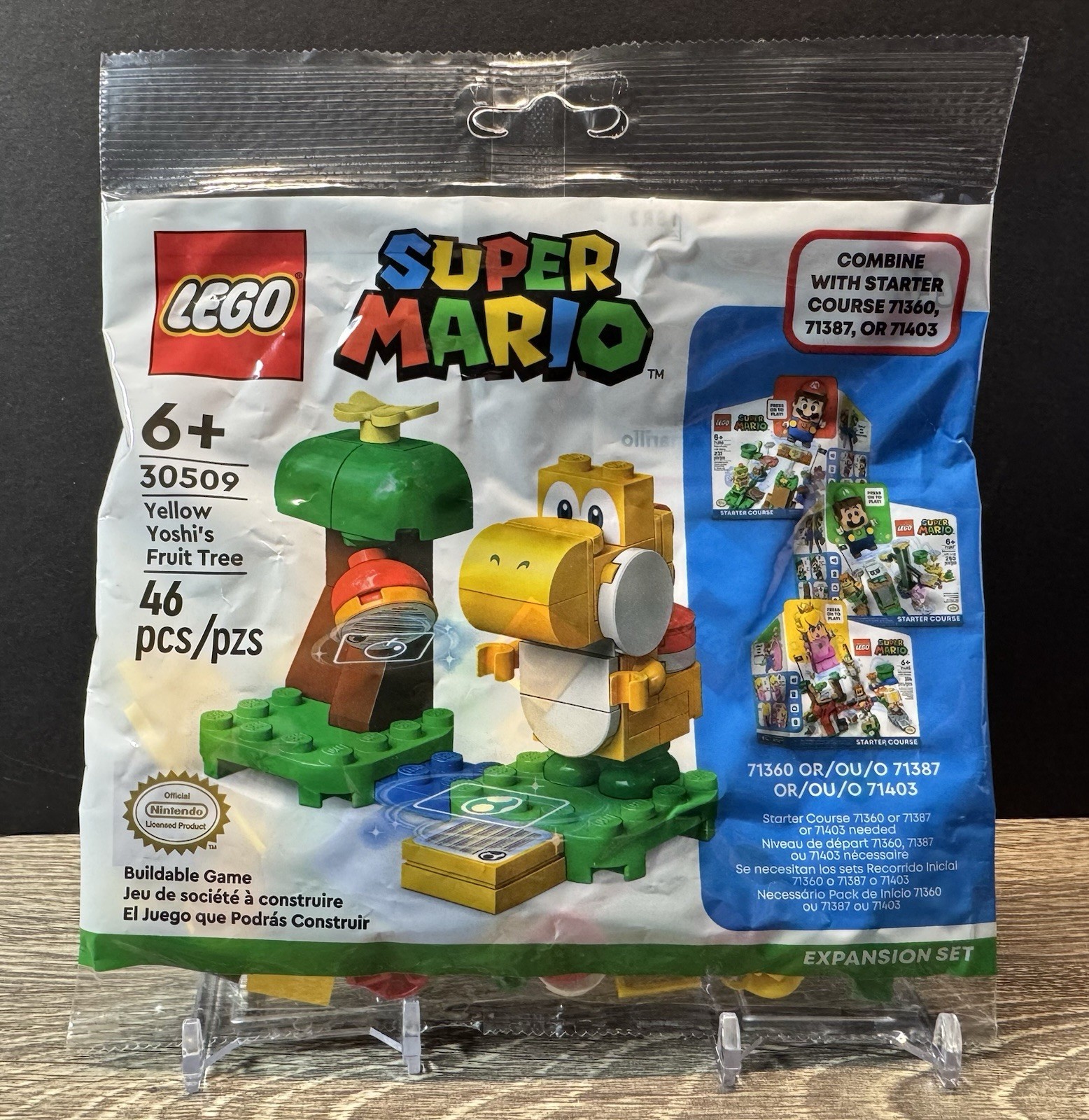 LEGO Super Mario 30509 Yellow Yoshi’s Fruit Tree 46 Pcs Polybag BRAND NEW