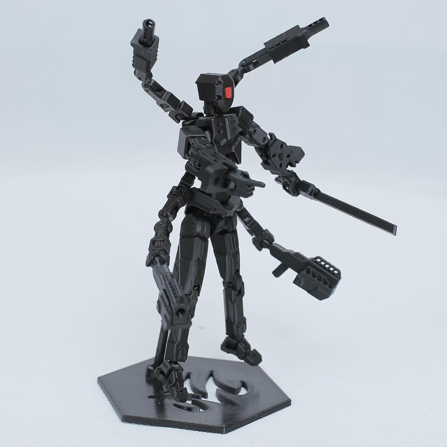 T13 Action Figure Set, 3D Printed Dummy 13, Titan 13 with 6 Arms, T 13 Multi-Joi