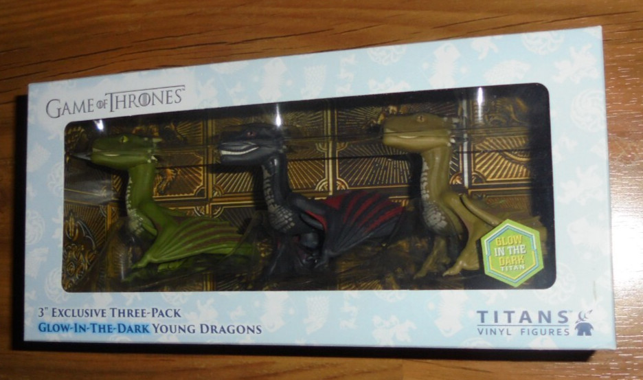 Game of Thrones 3″ Exclusive 3-pack Young Dragons Vinyl Figures Titan 2019