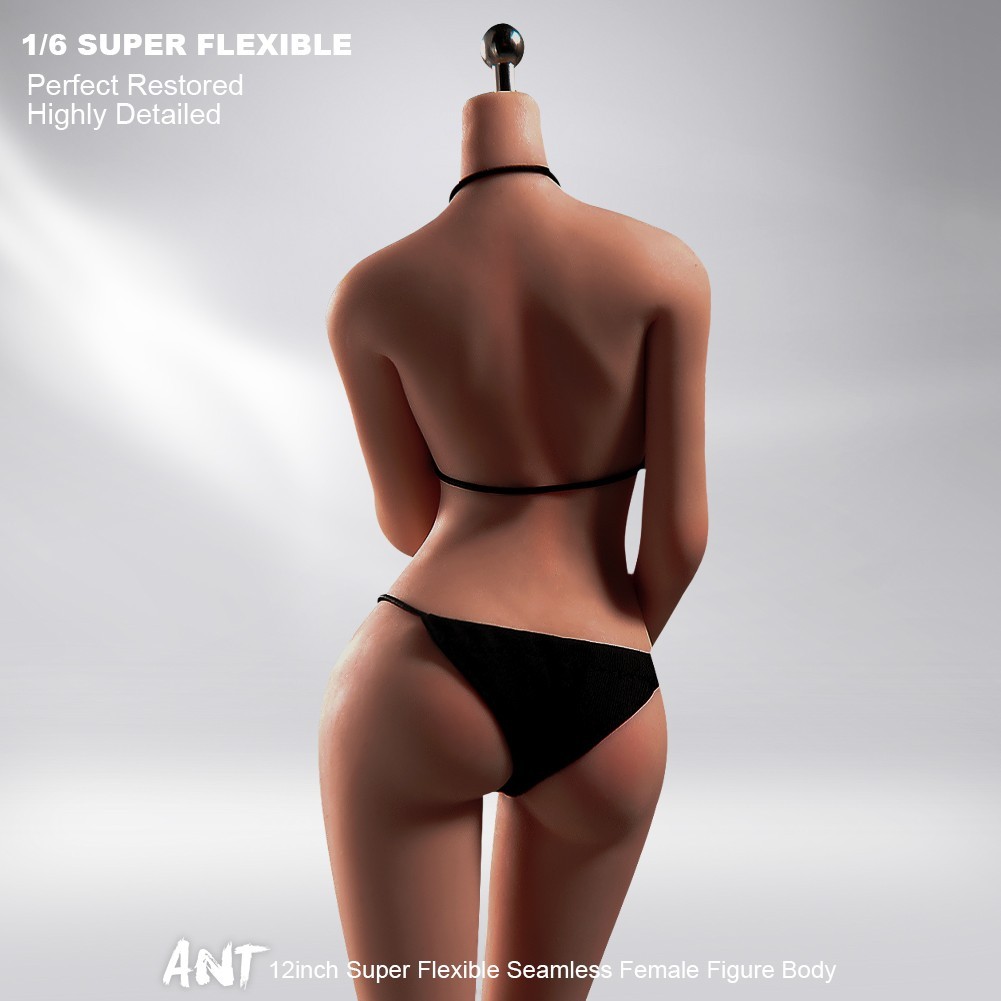 ANT T302H 1/6 Female Makeup Seamless Body Large Bust Copper Suntan Action Figure
