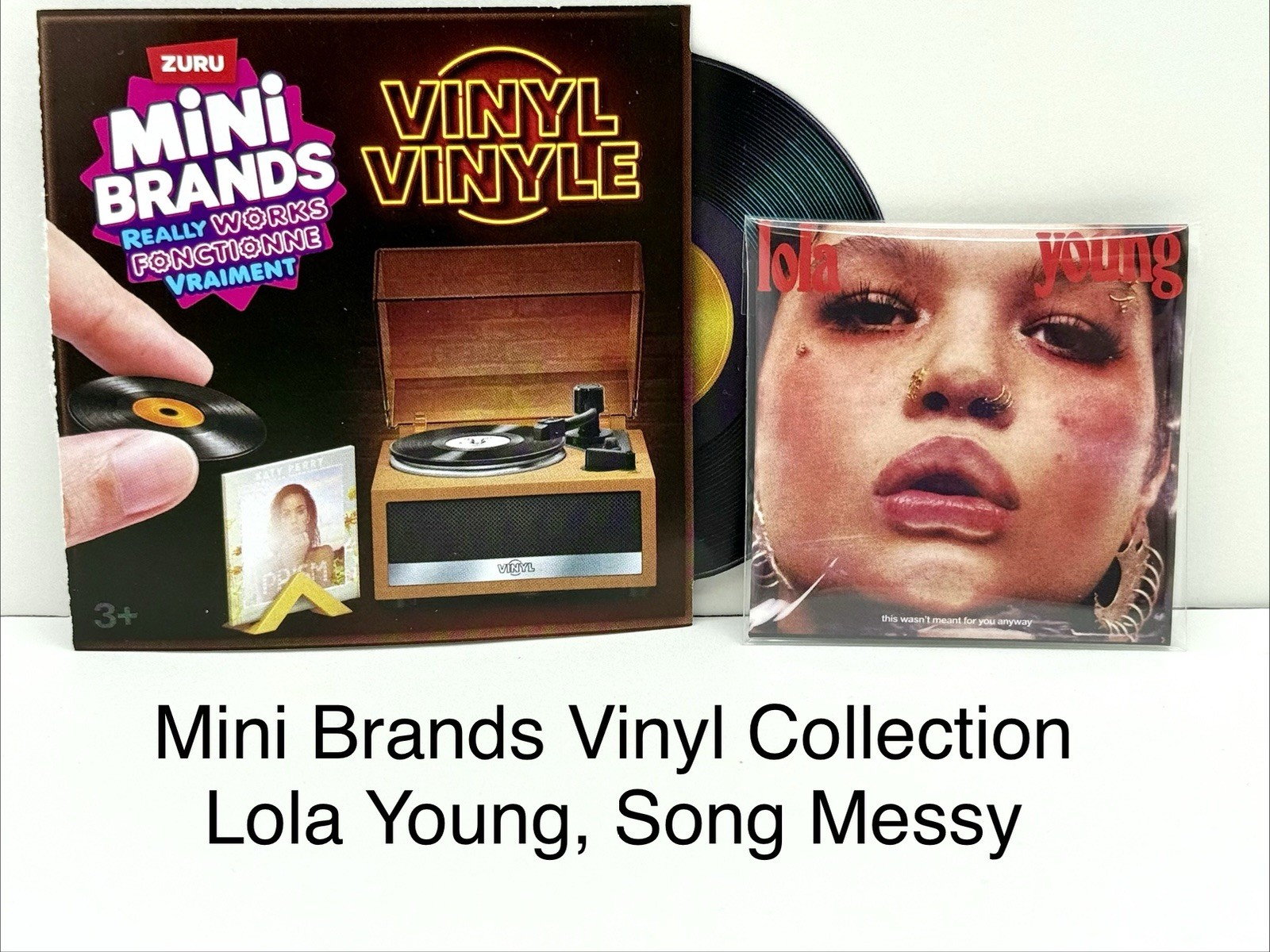 Mini Brands Vinyl Really Works Song Messy By Lola Young