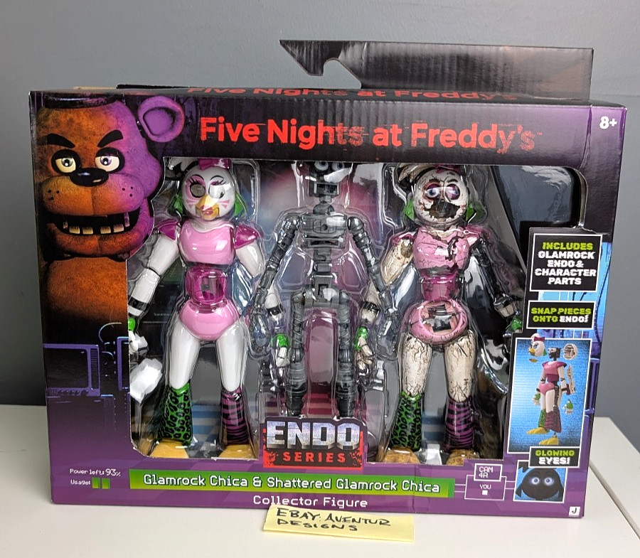 Five Nights at Freddy’s FNAF Endo Series GLAMROCK CHICA & SHATTERED CHICA Wave 3