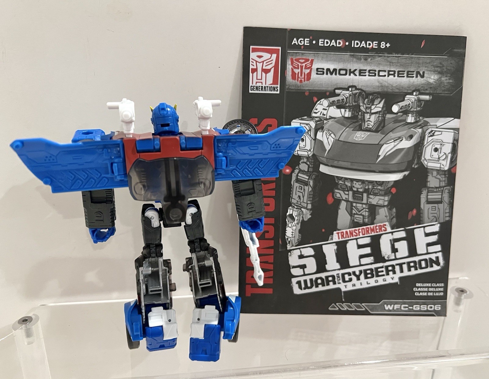 Transformers WFC Siege Smokescreen Figure COMPLETE Deluxe War For Cybertron G1