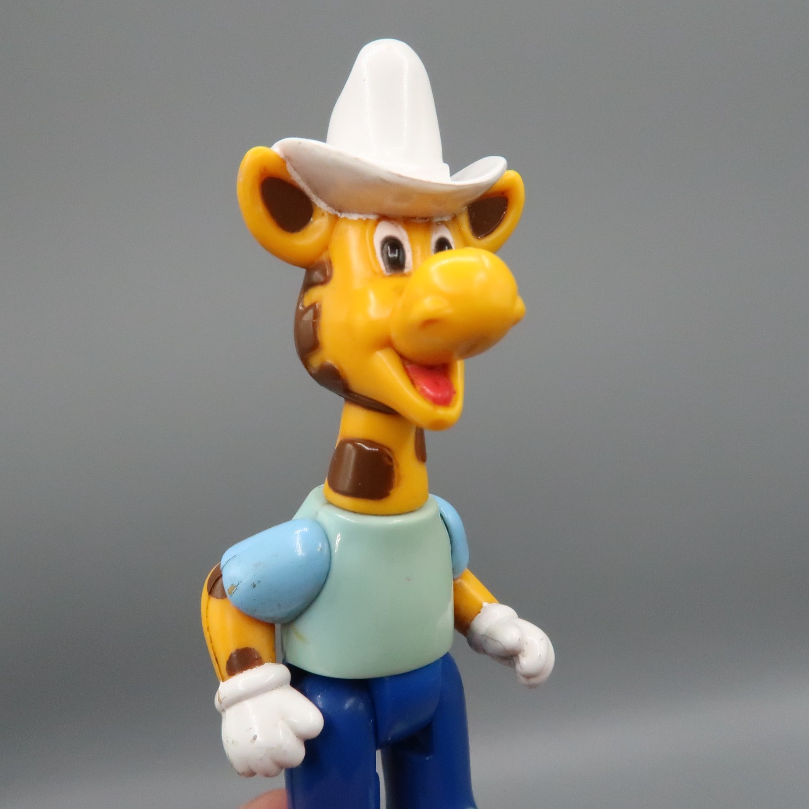 Vintage Toys R US Action Figure Cowboy Hat Geoffrey the Giraffe 4″ PVC