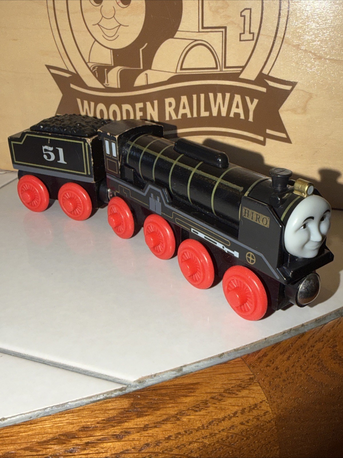 HIRO ! THOMAS FRIENDS TRAIN WOODEN Railway 2003 LEARNING CURVE #51 Japanese￼