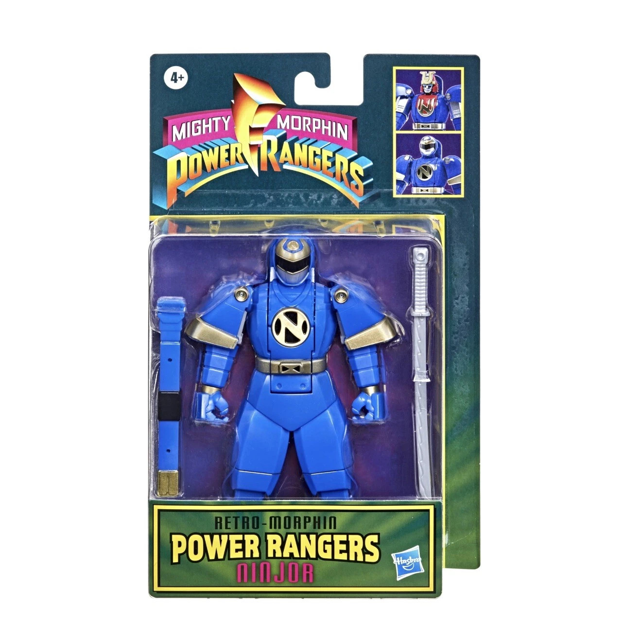 Mighty Morphin Power Rangers NINJOR Retro Morphin Blue Ninja Zord Hasbro New