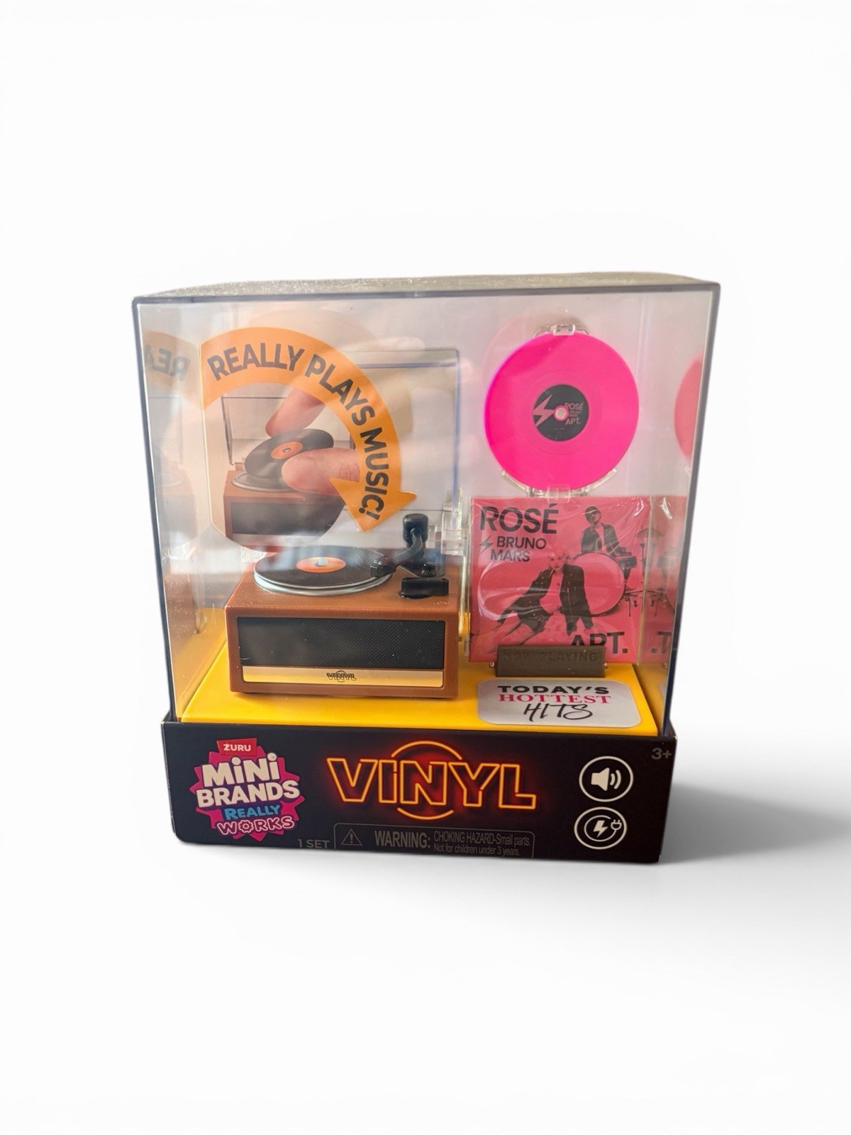 Zuru Mini Brands Vinyl Toy Record Player Really Works Sealed Ready To Ship!!