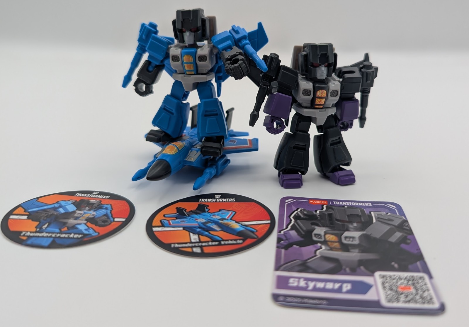 COMBO Blokees Transformers Defender Vsn 1 Thundercracker /Veh Mode Vsn 3 Skywarp