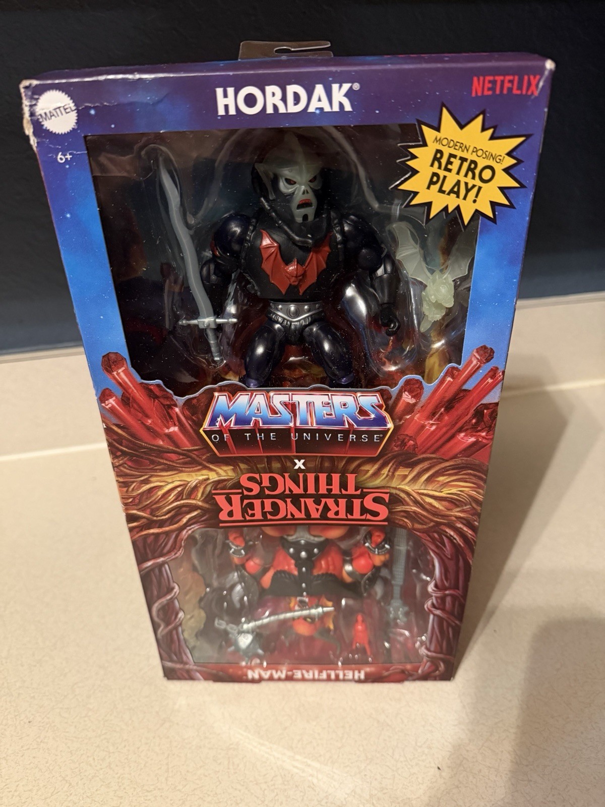MASTERS OF THE UNIVERSE X STRANGER THINGS Hordak & Hellfire-Man 2 Set MOTU NEW