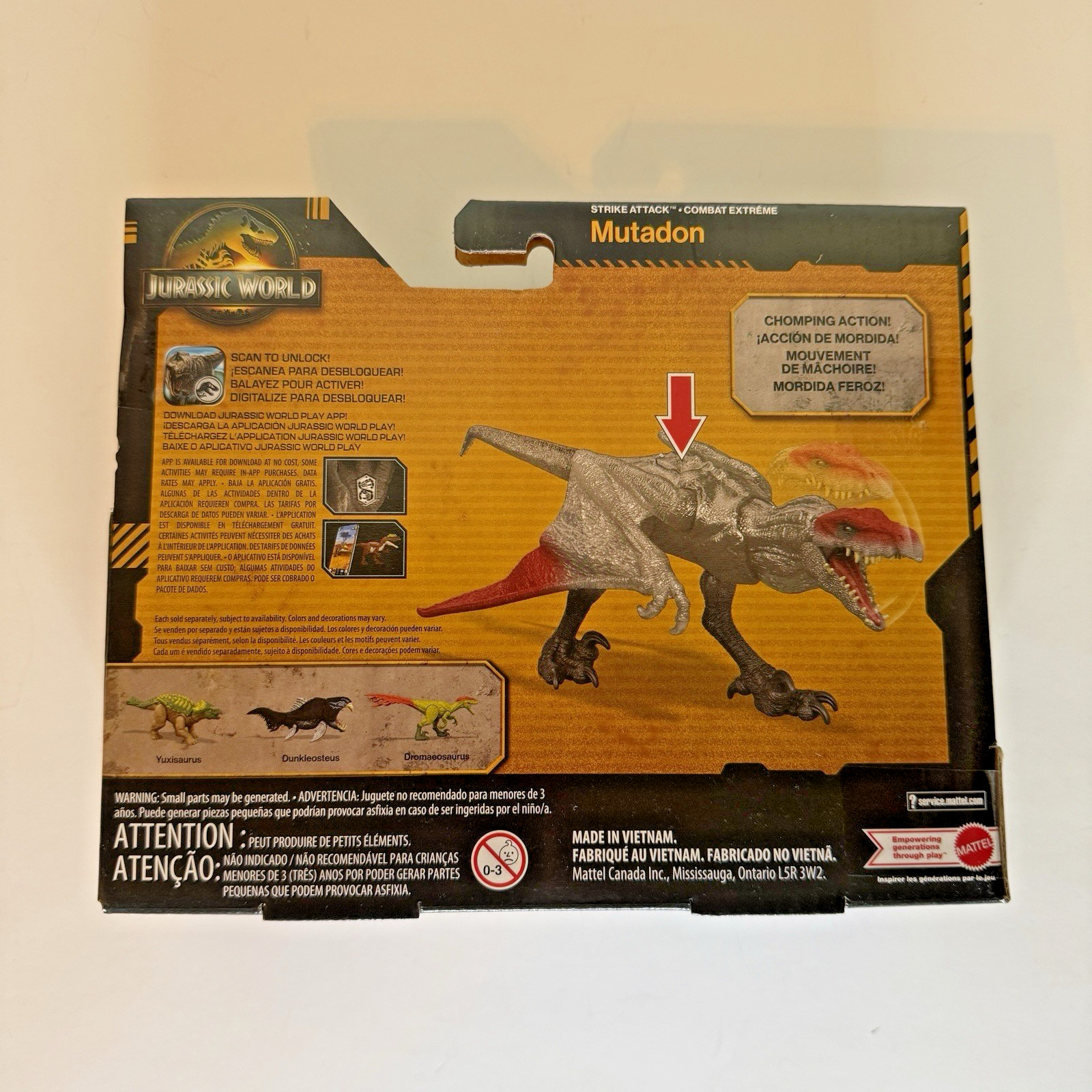 Jurassic World Survival Mutadon Strike Attack 8″ Dinosaur Figure Mattel 2026 NIB
