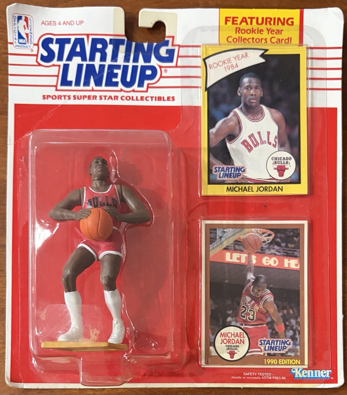 Kenner 1990 Starting Lineup Figure Michael Jordan Chicago Bulls New in Package