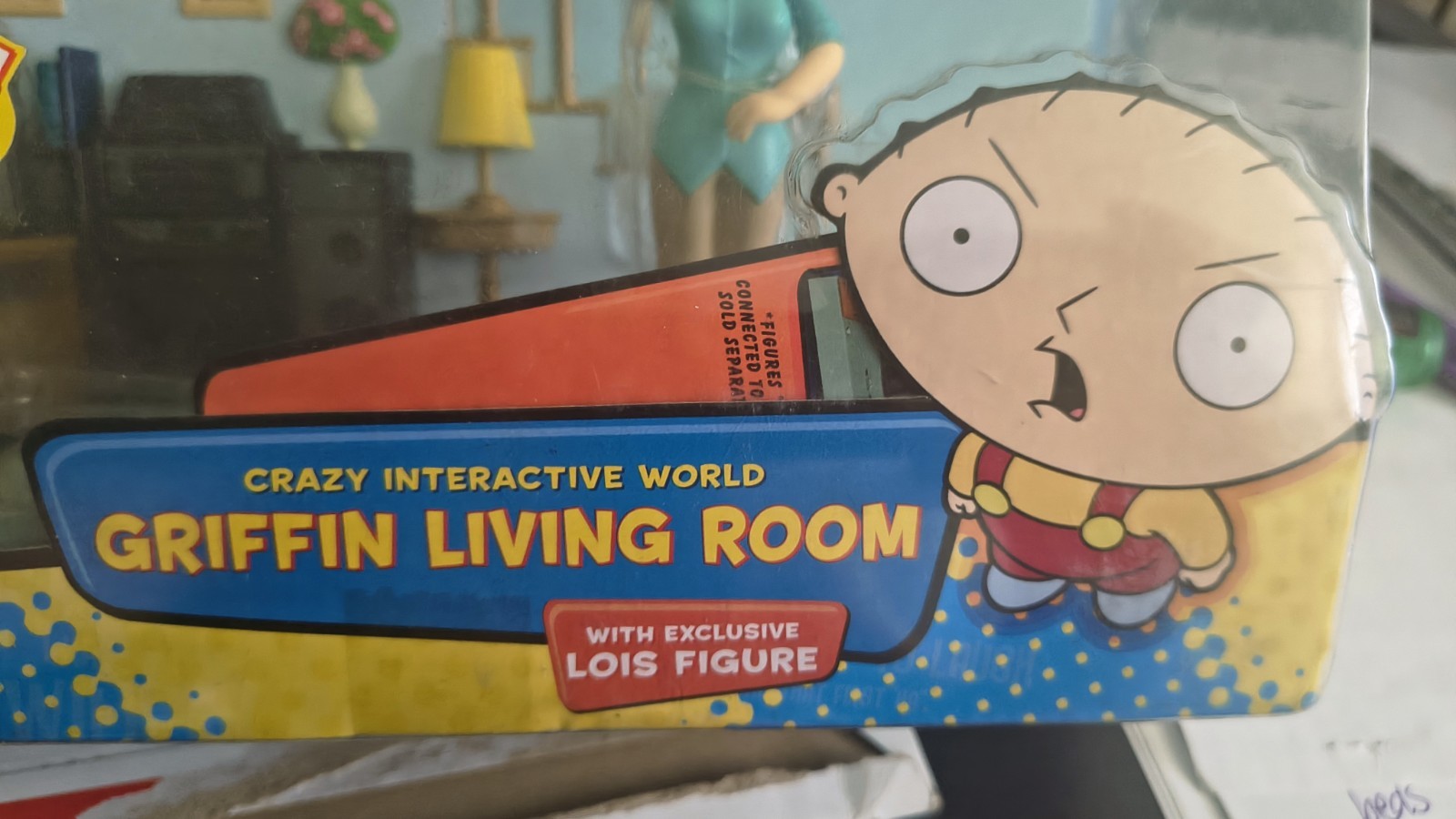 Playmates Family Guy Crazy Interactive World Griffin Living Room with Lois