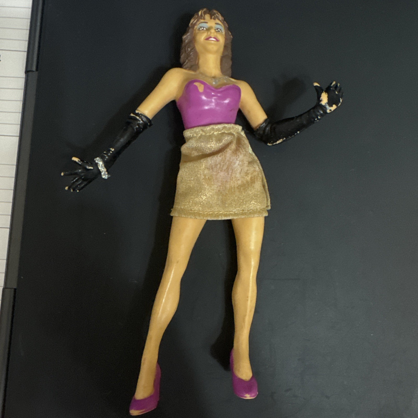 Vtg 80s WWE Miss Elizabeth Action Figure LJN Titan Sports With Gold Skirt