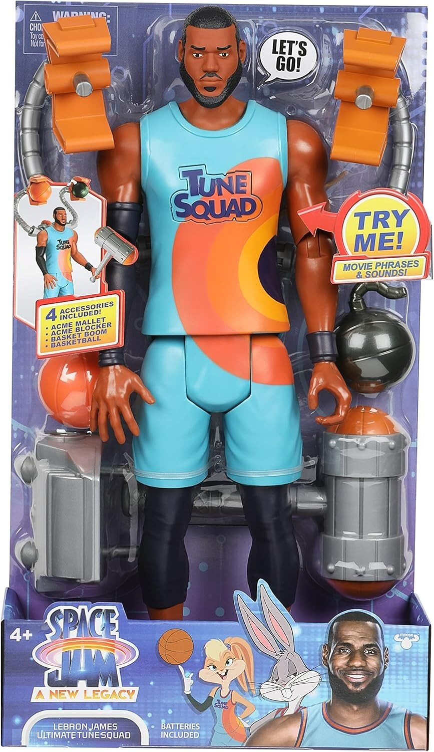 Moose Toys Space Jam: A New Legacy Lebron James Ultimate Tune Squad 12″ Figure
