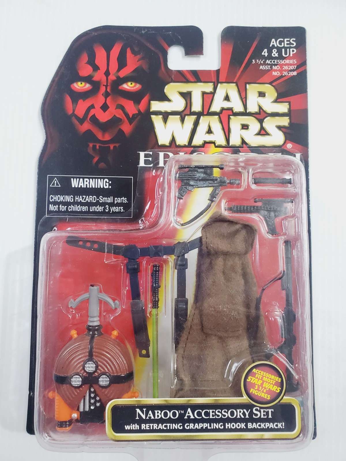 Naboo Accessory Set 1998 Star Wars Episode 1 w/ Retracting Grappling Backpack A