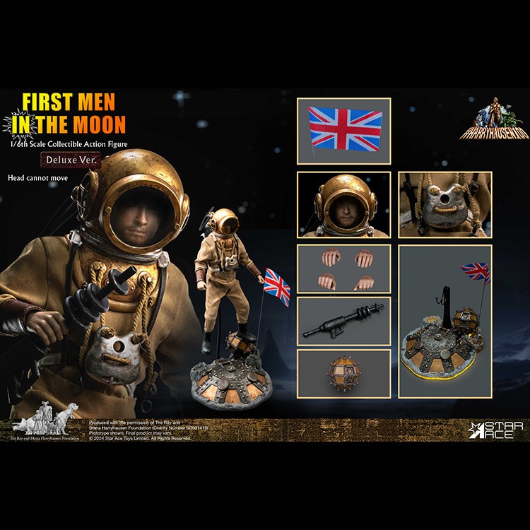 Star Ace Toys FIRST MEN IN THE MOON 1/6 Deluxe Ver. Limited Action Figure New