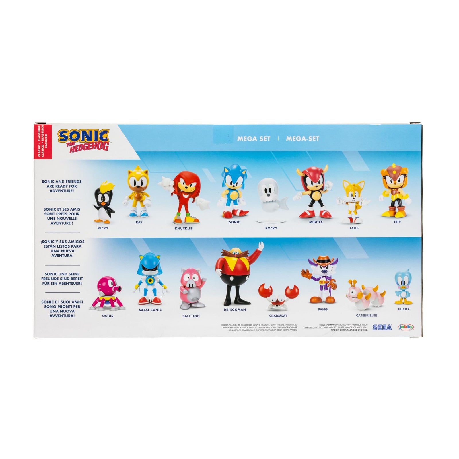 Action Figures Mega Set 16-Pack, 2.5 Inch Scale – Sonic and Friends are Ready…