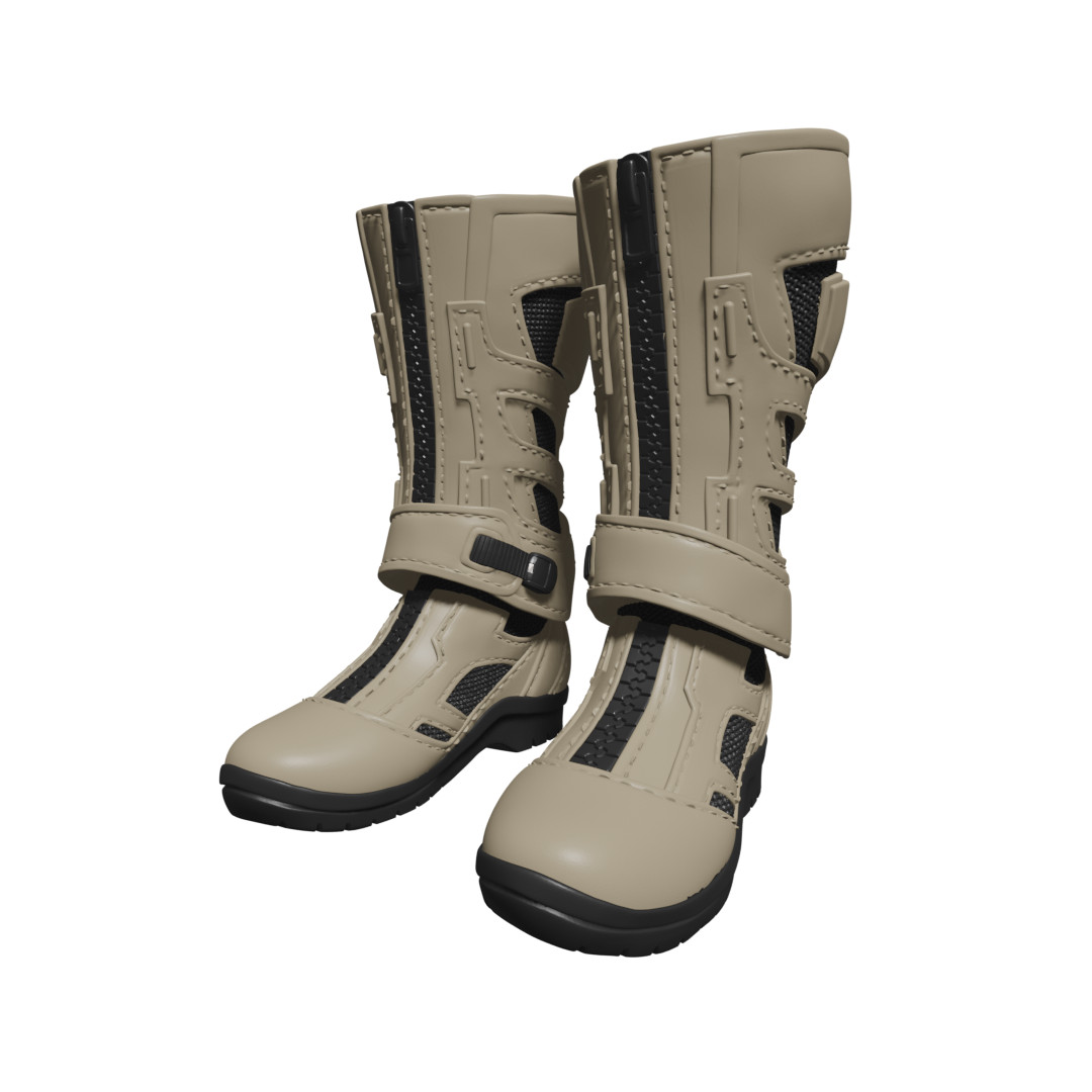 1/12 Scale Action FIgure Boots (Leather Padded)