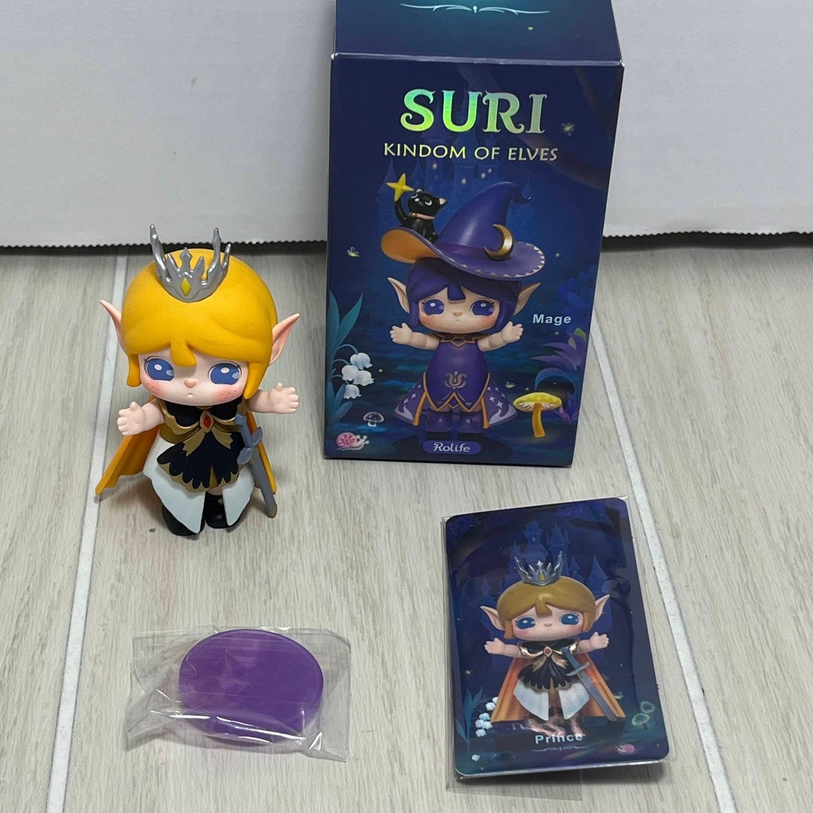 Rolife Suri Kingdom of Elves Series Prince Figure Yellow Elf Blind Box Anime