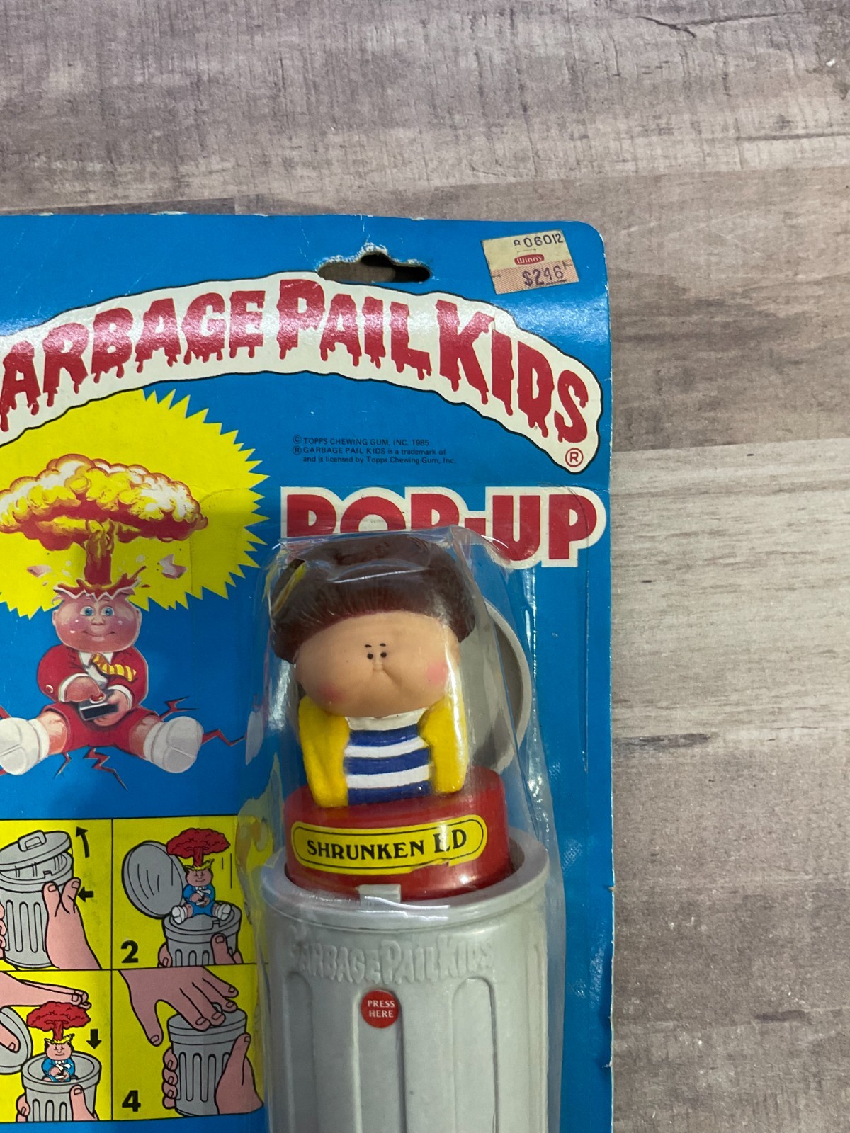 Garbage Pail Kids “SHRUNKEN ED” Pop-Up Imperial Toys 1986 SEALED SEE PICS G4