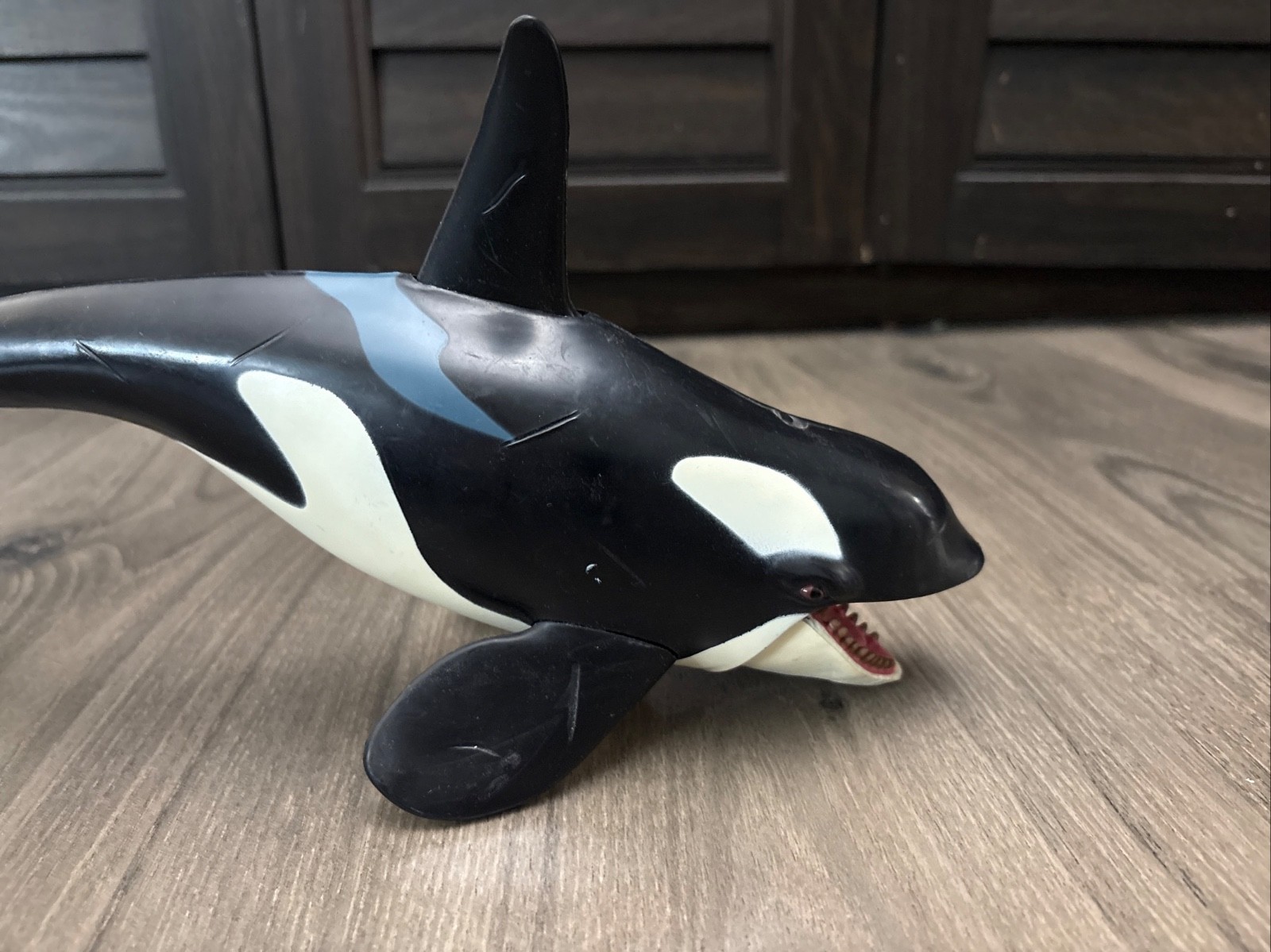 Vintage Chap Mei Toys R’ Us Orca Killer Whale 11″ Action Figure Toy Working Jaw