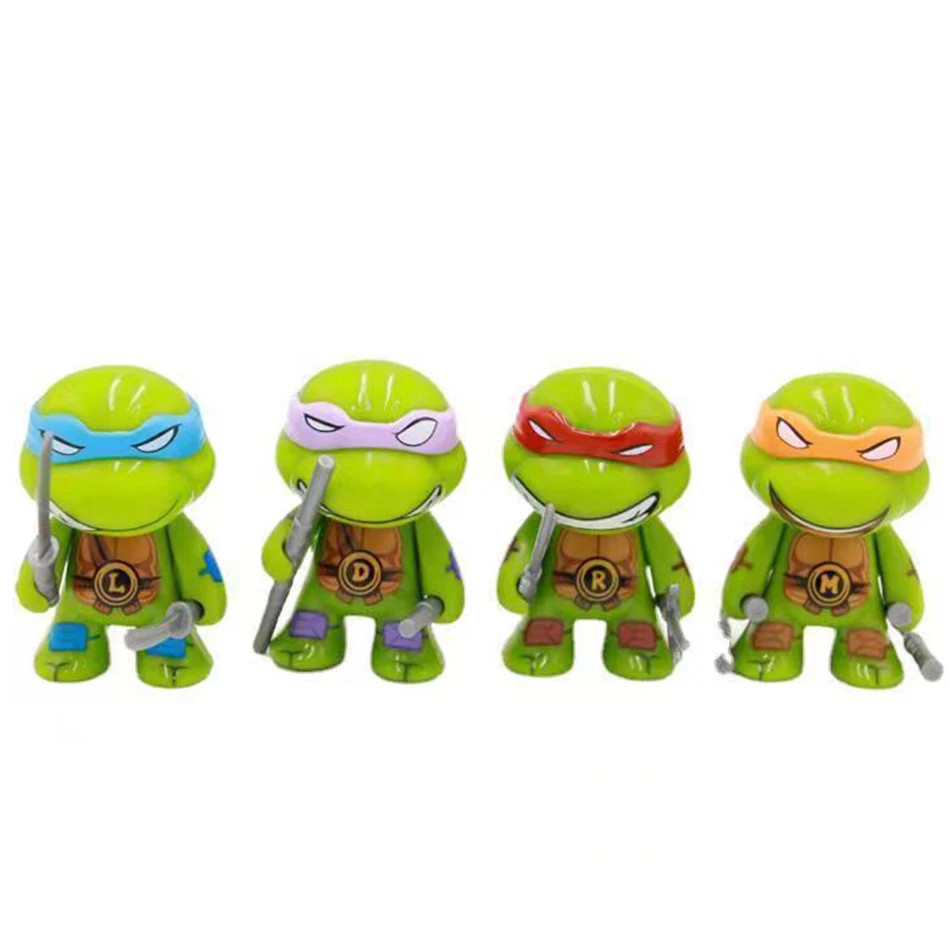 2024 new 4pcs ninja Turtle TMNT figure with movable joints Birthday for Kids Ch