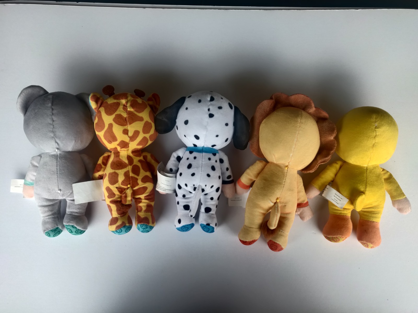 COCOMELON JJ Baby Doll 8” Plush Lion Koala Giraffe Set Lot of 5