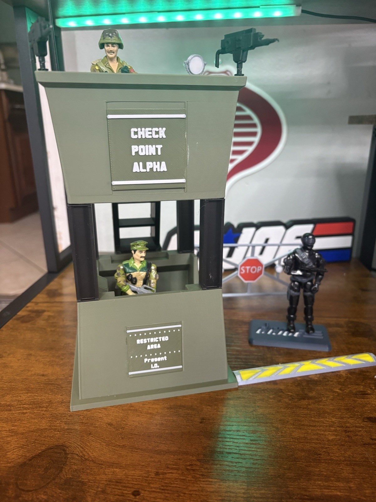 3.75 Scale Guard Tower Checkpoint Display –Compatible with GI Joe Action Figure