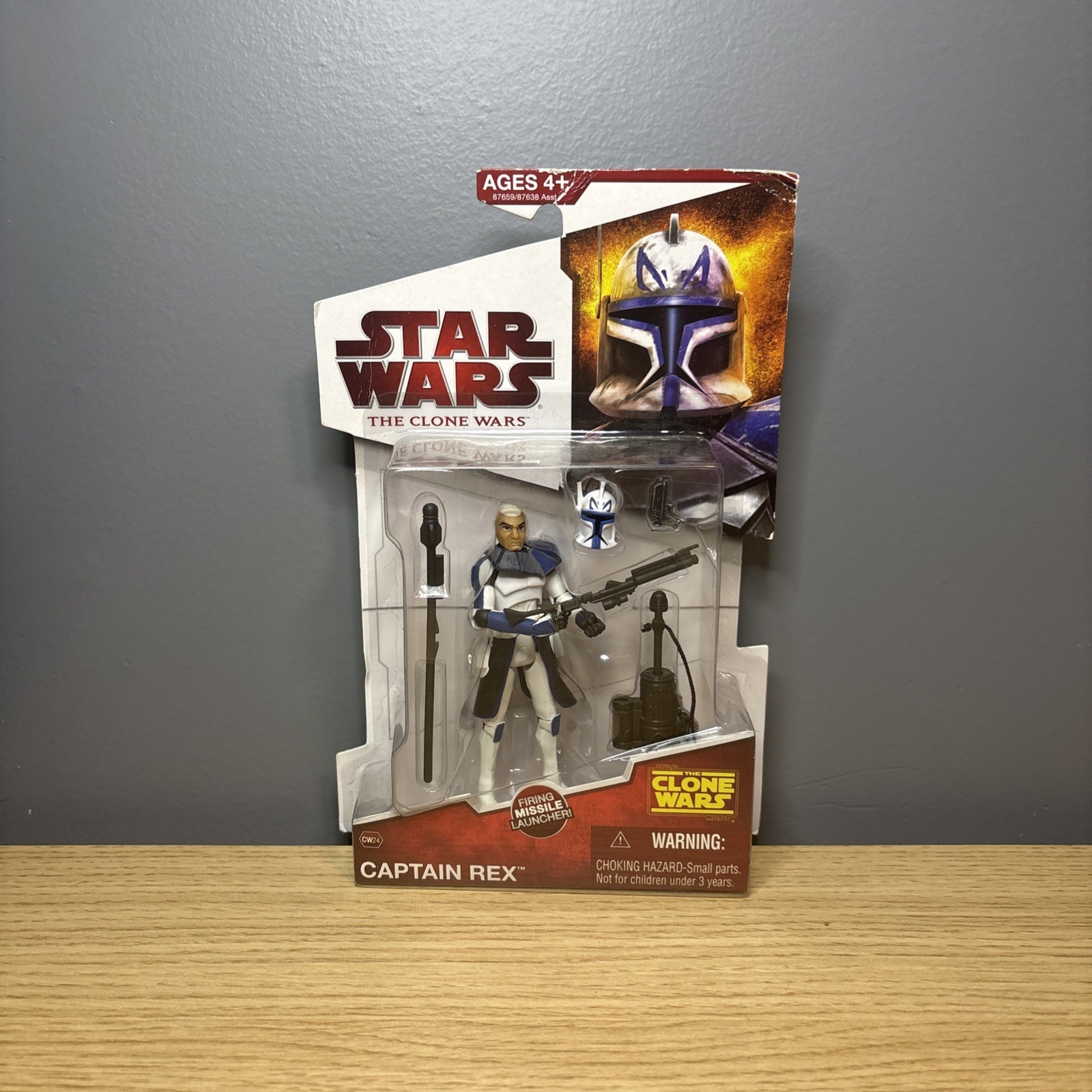 Star Wars The Clone Wars Captain Rex CW24 2009 Animated Action Figure New NIP