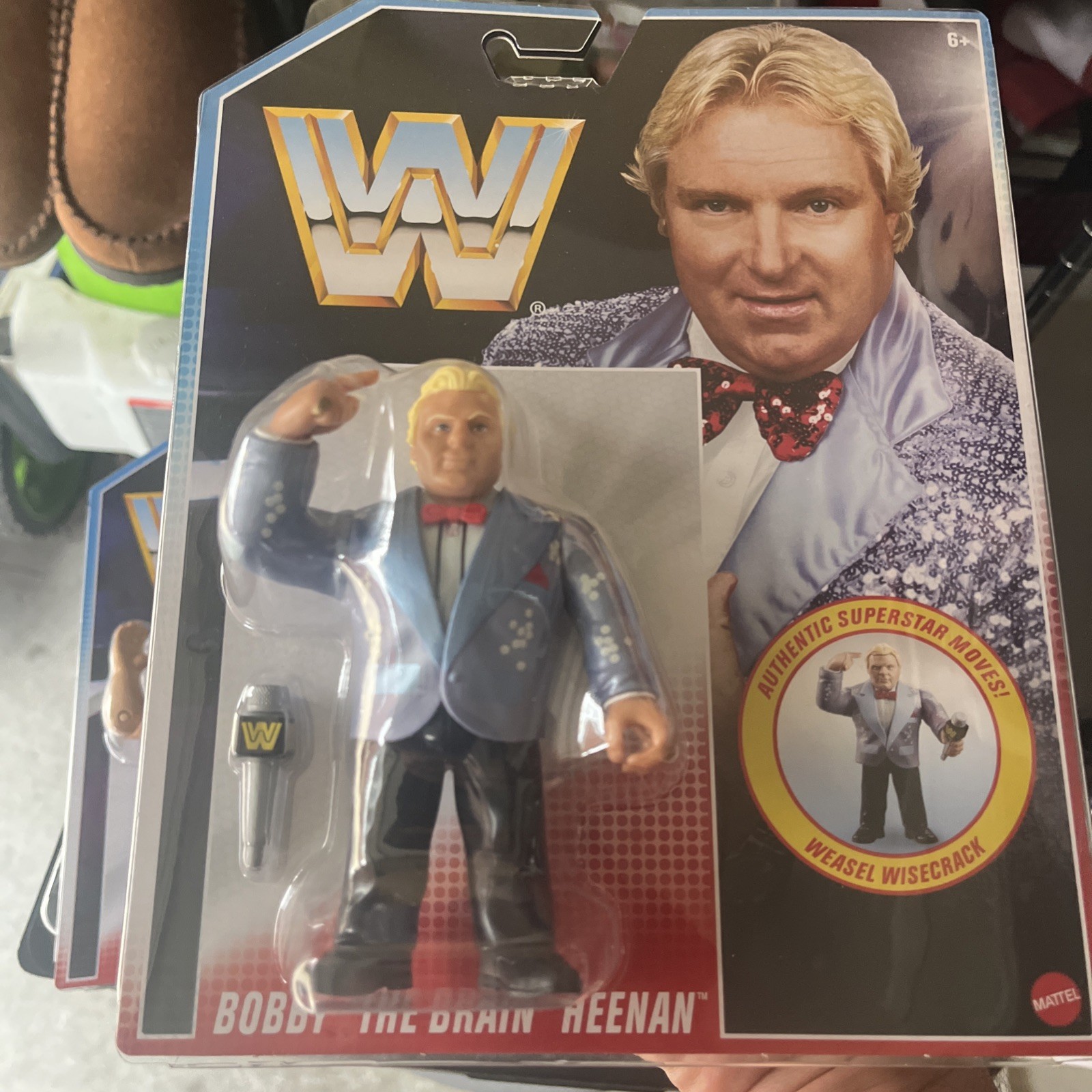 Mattel WWE Retro Collection 4.5″ Figure – BOBBY The Brain HEENAN with Mic