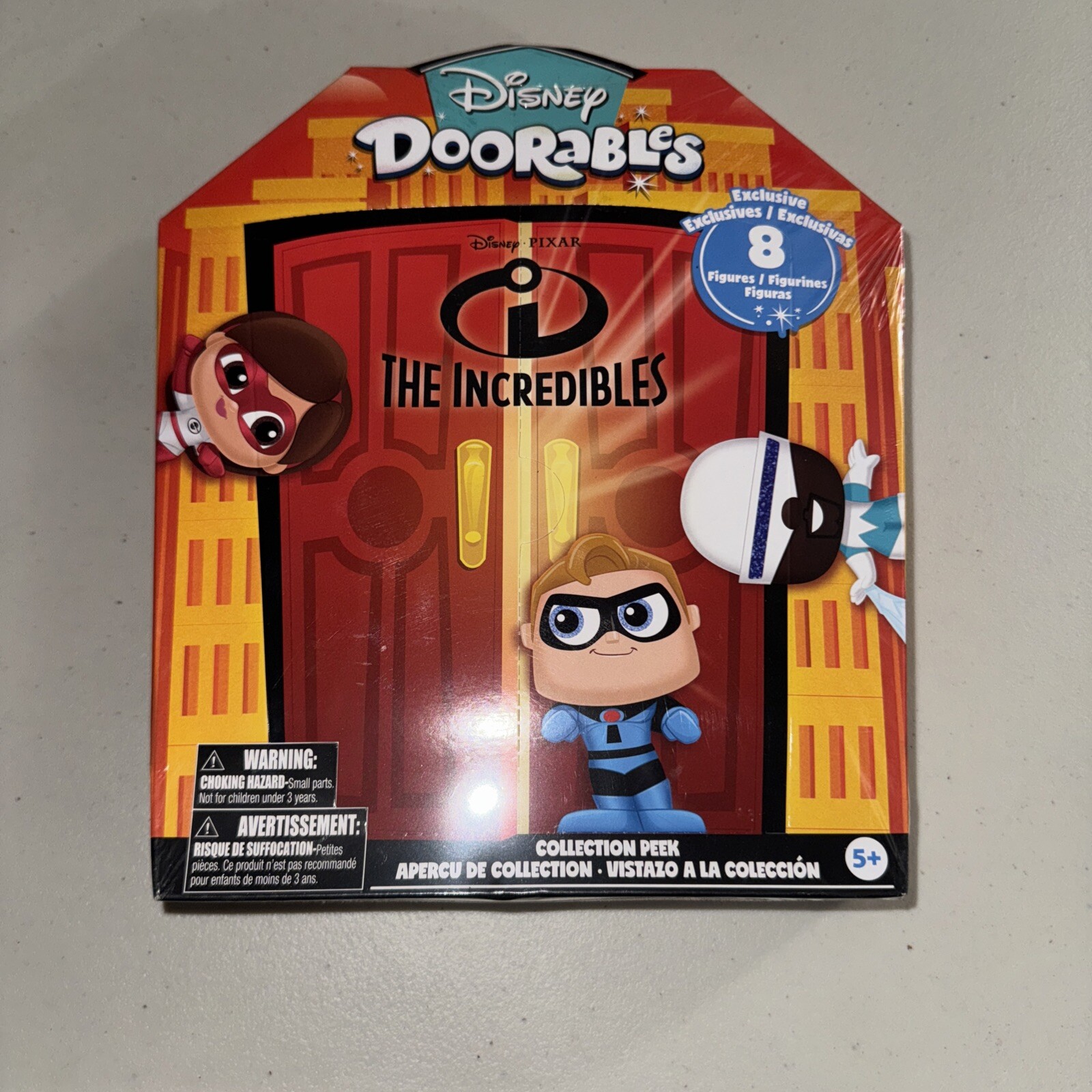 Disney PIXAR Doorables, Incredibles Collection Peek ,8 Exclusive Figures, Sealed