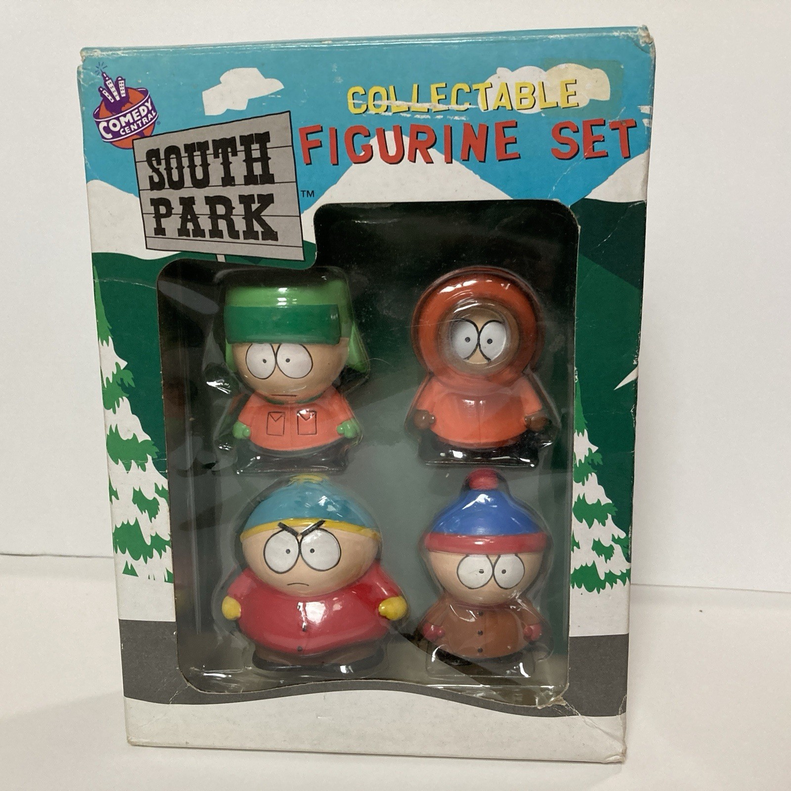 1998 South Park Collectable Figurine Set Vintage Cartman Kenny Stan Kyle