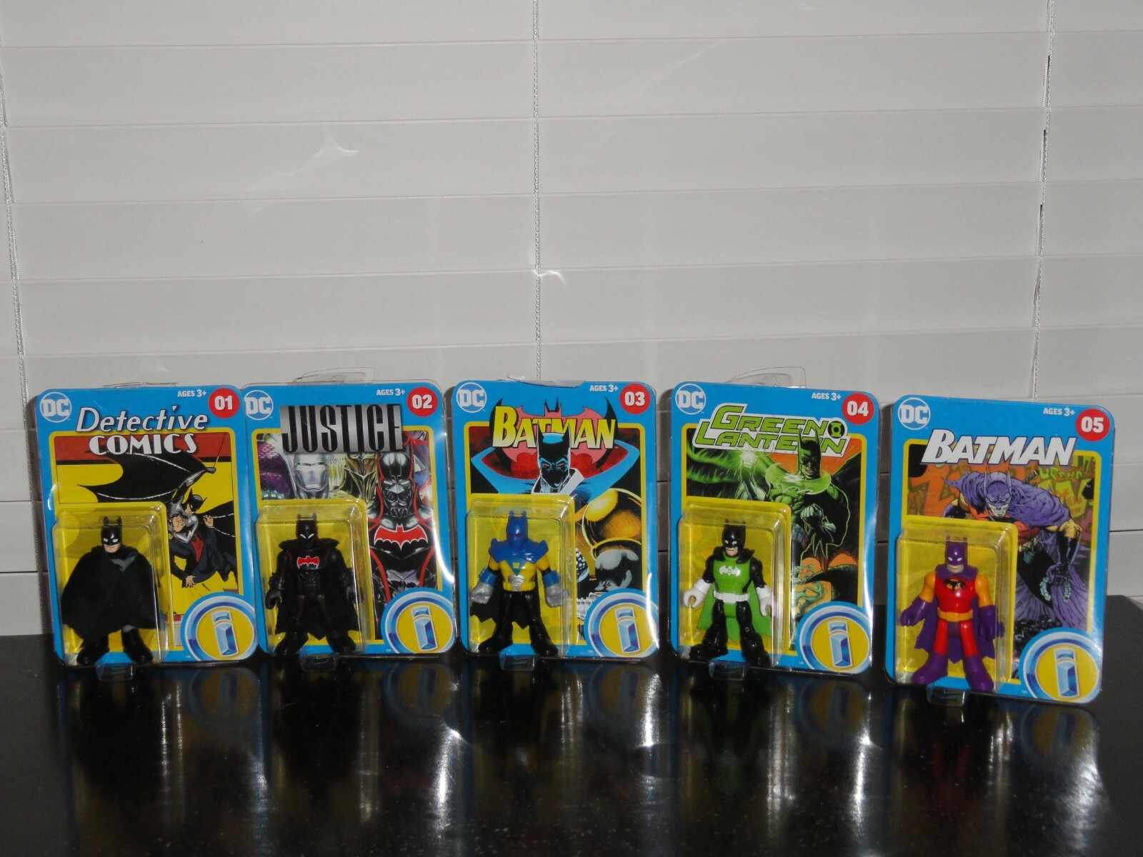 DC COMICS 2019 IMAGINEXT BATMAN 80 YEARS #1-5 BLISTER PACKS 3” ACTION FIGURES