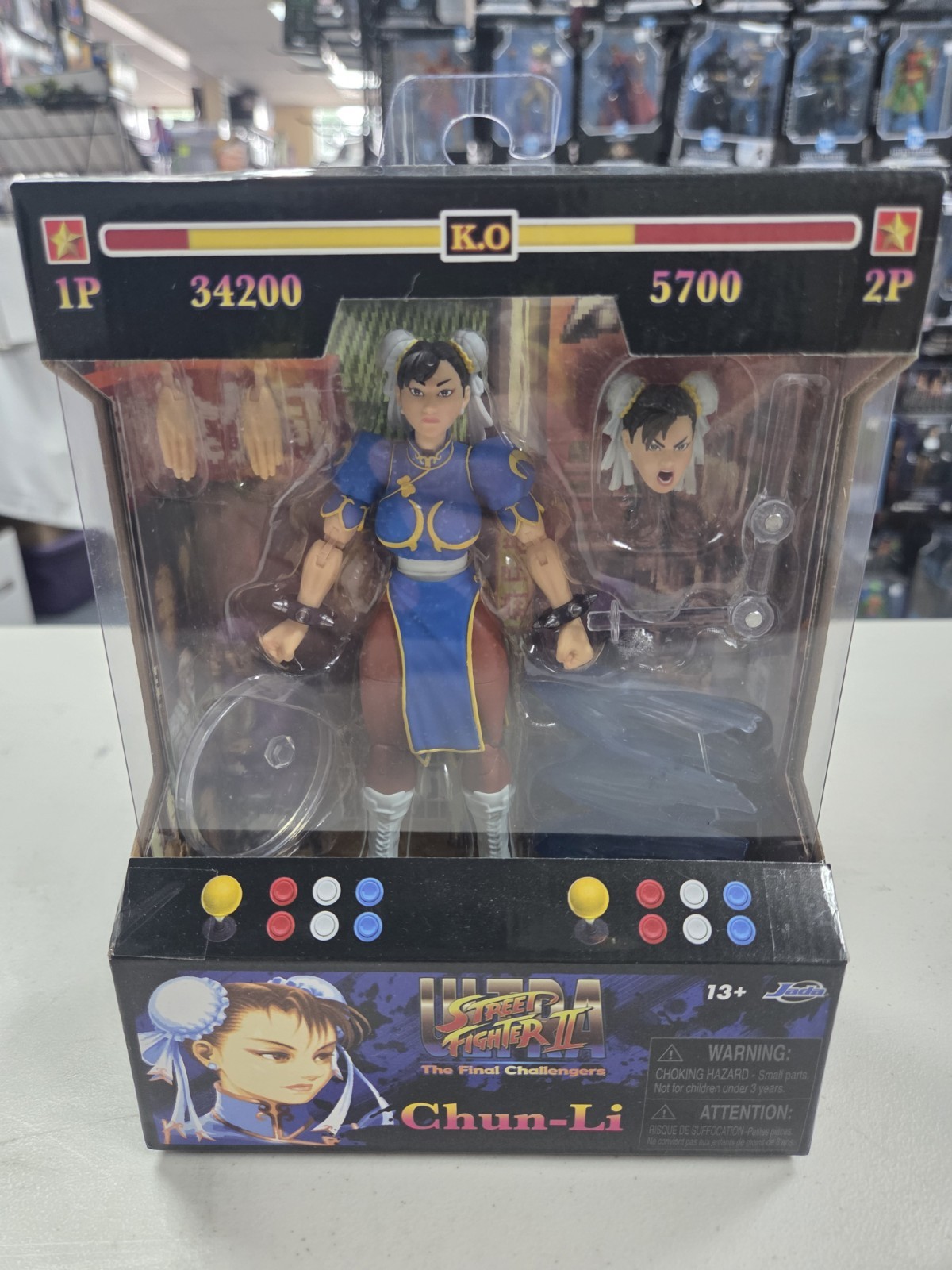 Jada Toys Street Fighter II Chun Li 6″ Action Figure Sealed SEE PICTURES