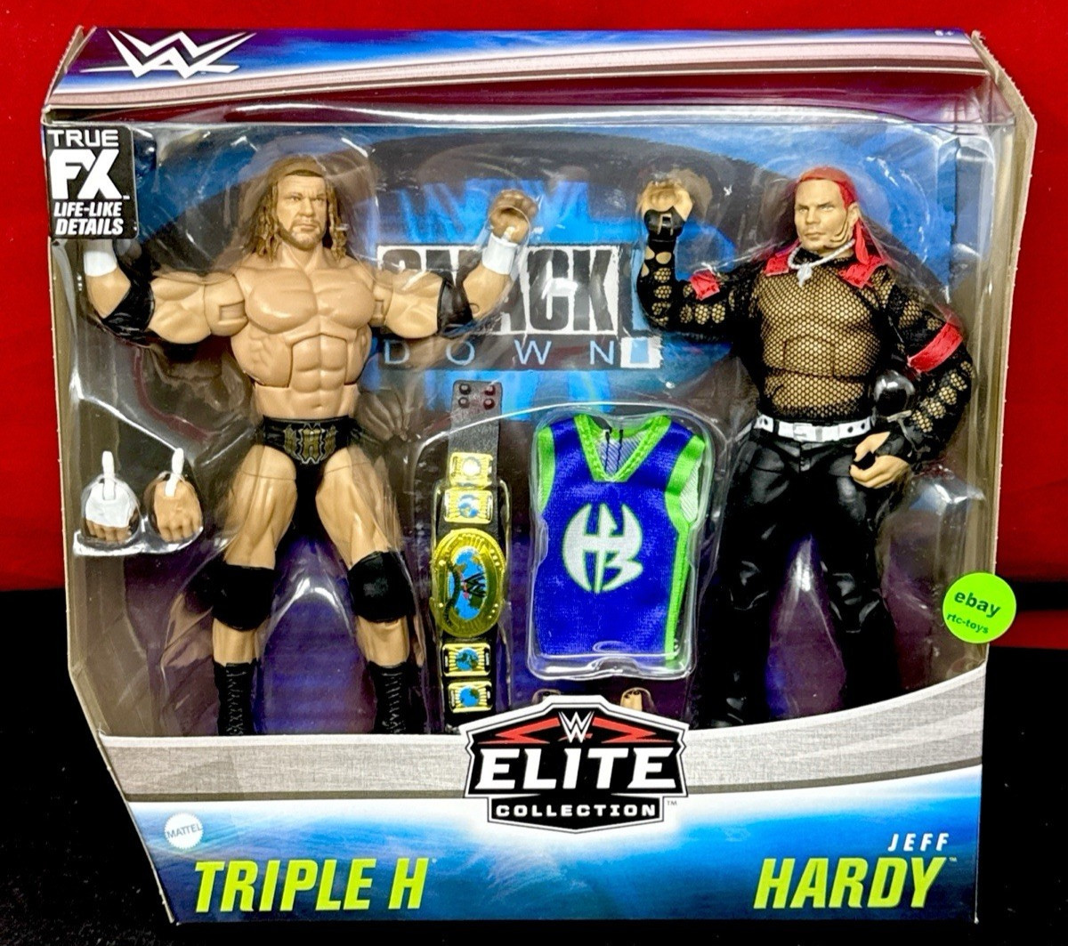 WWE Elite Triple H & Jeff Hardy Elite 2 Pack Collection Smackdown New 2020