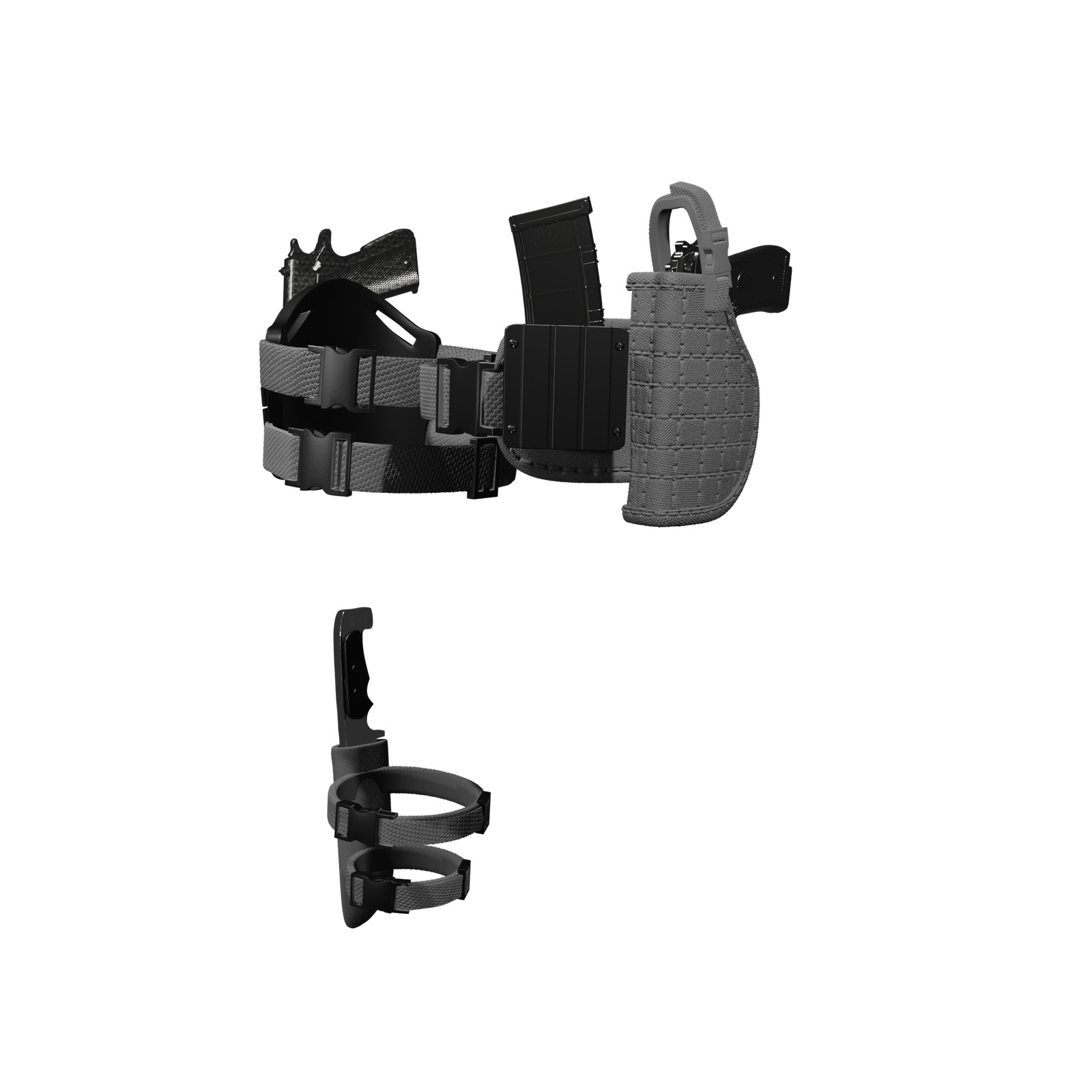 Action Figure Accessory: Belt Thigh Holster (Warzone)