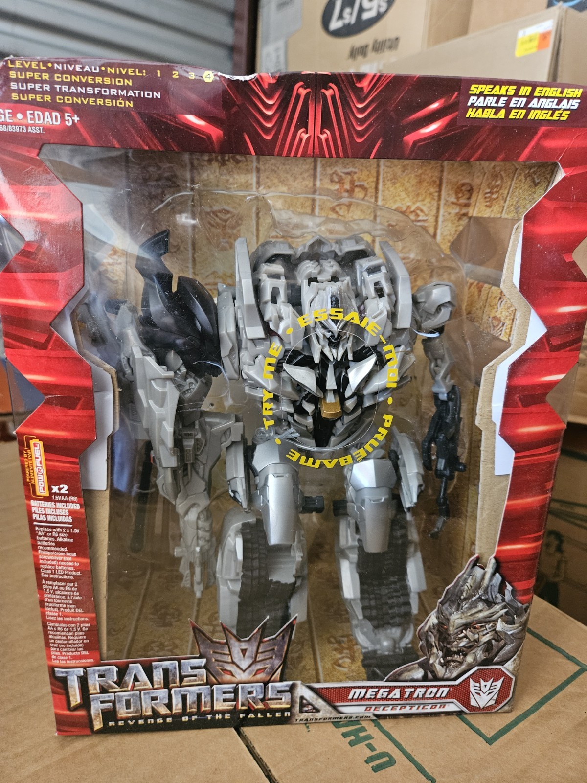 Transformers Revenge Fallen Leader Megatron ’09 Mib