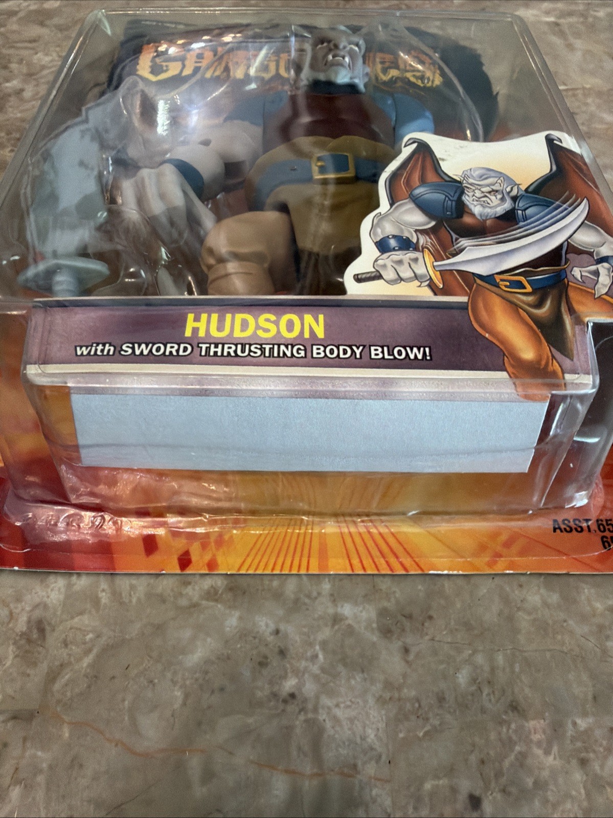 Gargoyles Hudson Sword Thrusting Body Blow Figure 1995 Kenner SEALED