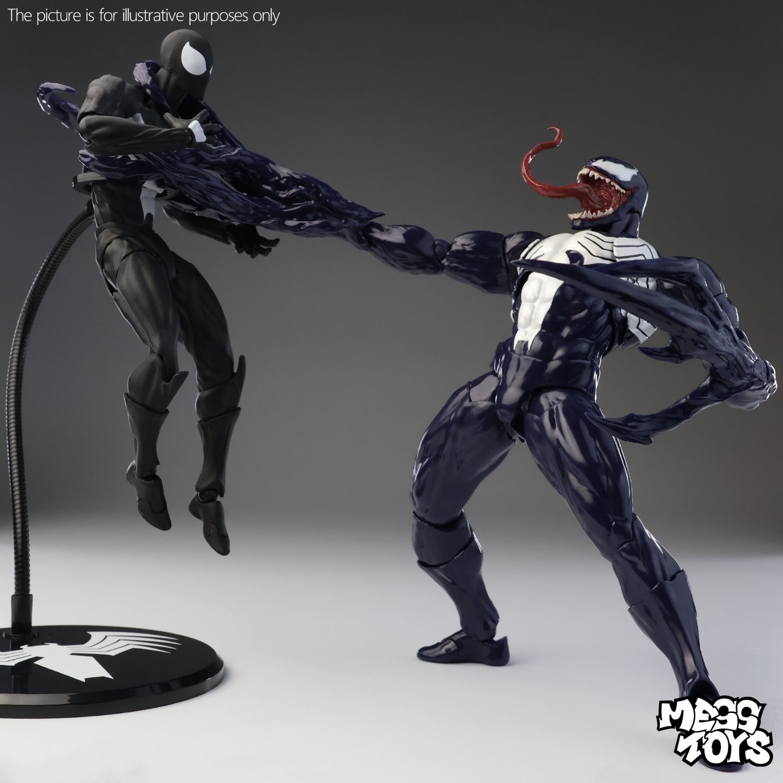 In Stock Mess Toys Venom Lethal Neighbor Spider-Man Symbiote 1/12 Action Figure