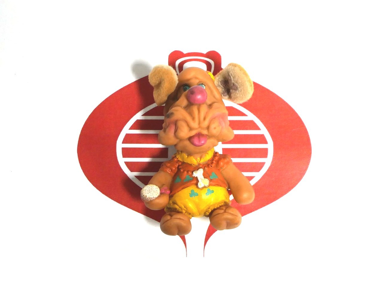Wrinkles Dog Finger Puppet Brown Dog LJN Ganz Bros 1986