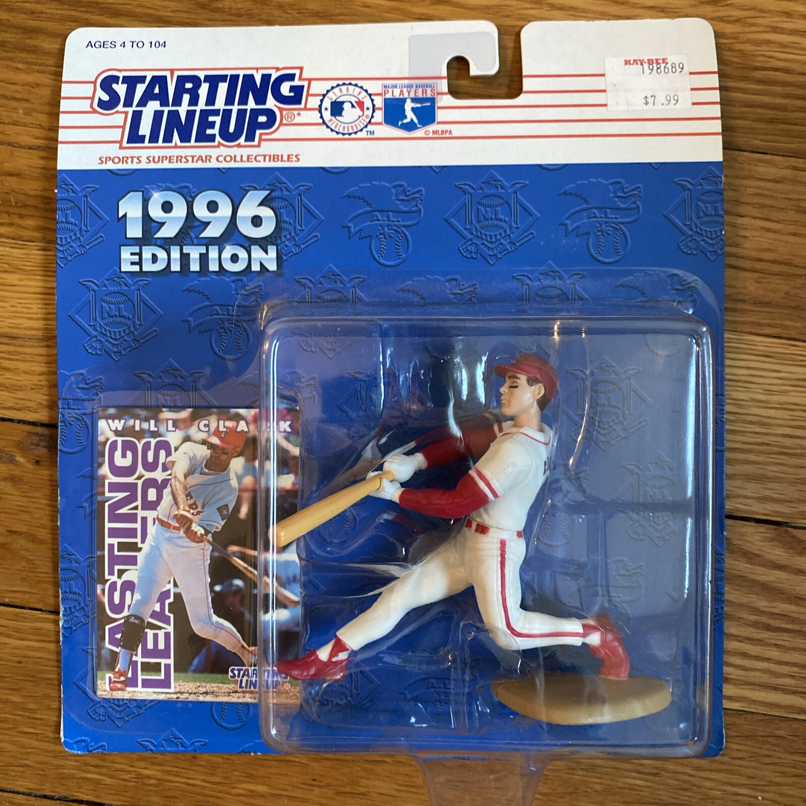1996 STARTING LINEUP – WILL CLARK ⭐⚾️TEXAS RANGERS – MLB SLU & CARD⚾️⚾️
