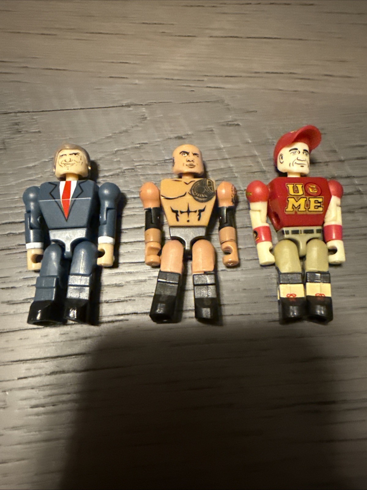 WWE Stackdown C3 Mini Figure Stack Down Lot John Cena The Rock Vince McMahon