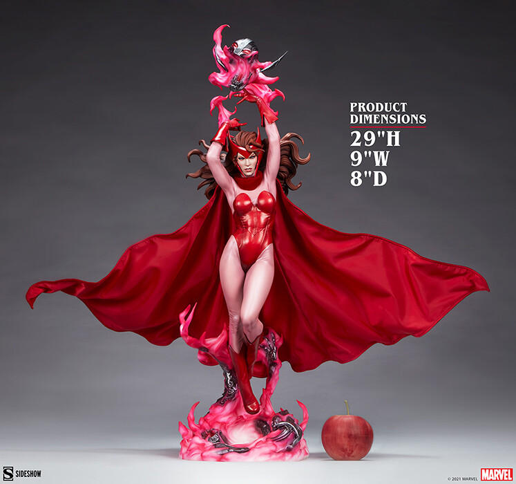 Marvel Collectible 29 Inch Statue Premium Format – Scarlet Witch Sideshow