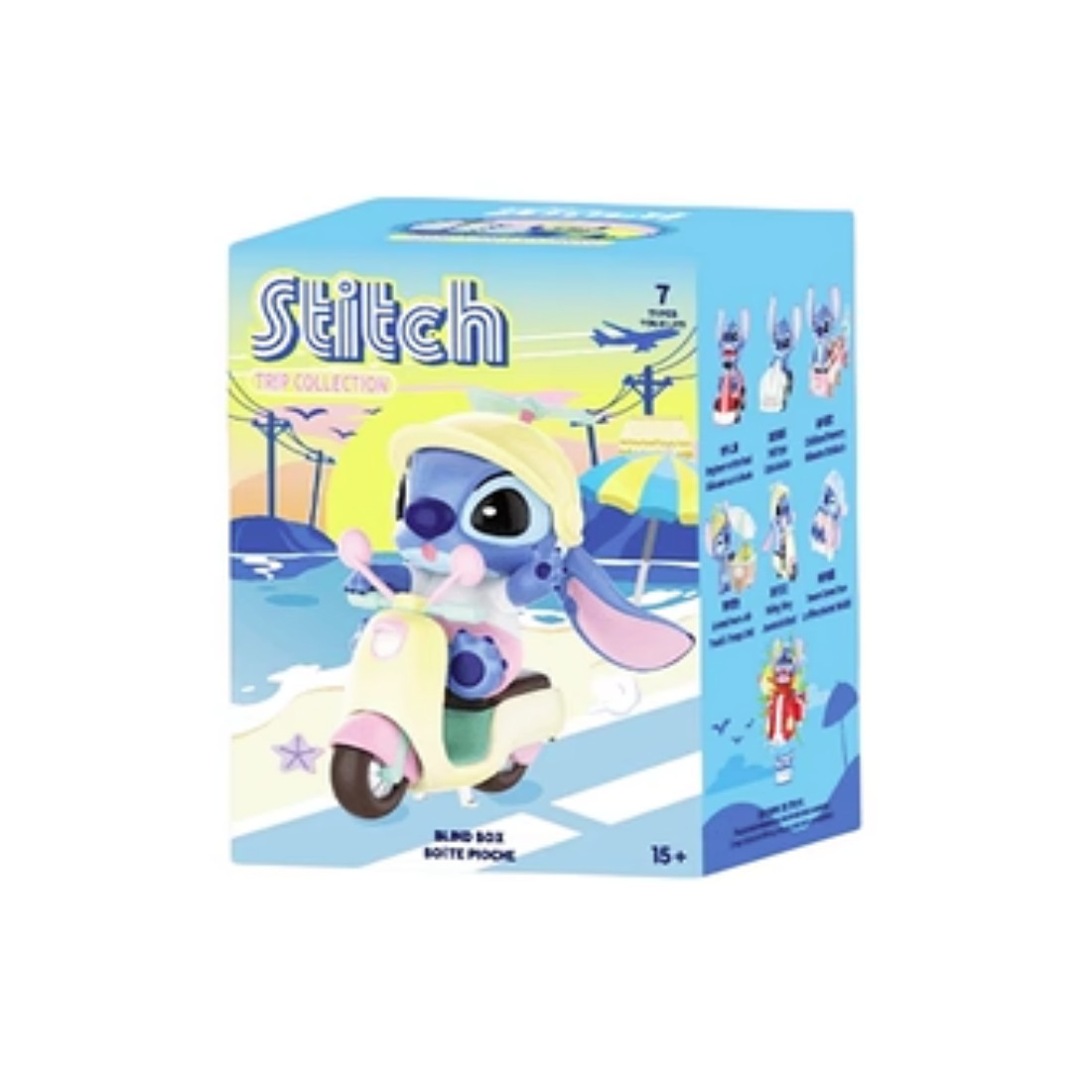 MINISO Disney Stitch Travel Around Series One Box Blind Box Figure Kit Gift