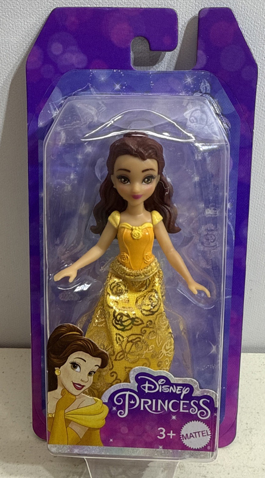 Mattel Disney Princess Small 3.5” Doll Belle (Beauty and the Beast) New