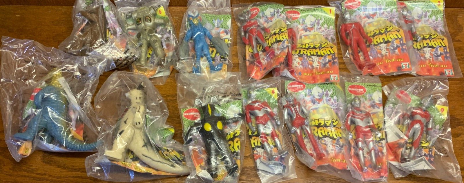 7-11 Thailand Slurpee Meal Ultraman & Monsters 3.5″ Toys Set of 14