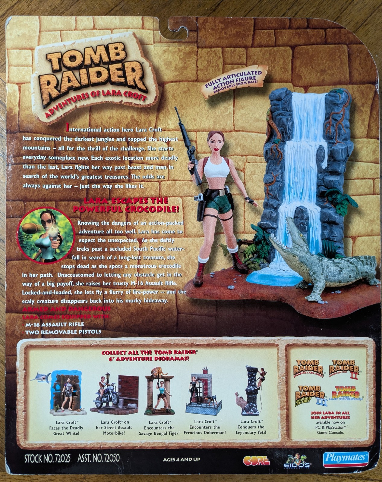 Vintage Lara Croft Action Figures Lot – Playmates – Unopened, Original Packaging