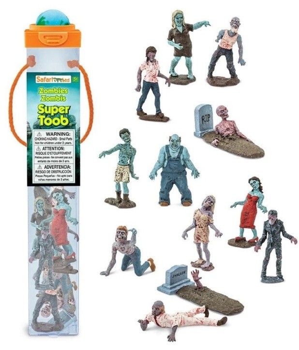 NEW Safari Ltd Zombies Mini Figures Super Toob 686004
